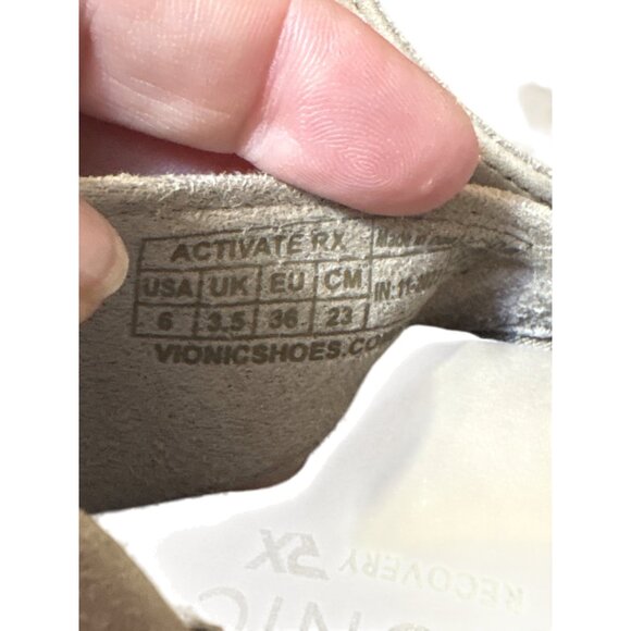 Vionic Activate RX Sandals Beige Womens Size 6 - Picture 2 of 7